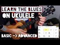 Learn the 12 Bar Blues on Ukulele! (Basic to Advanced Riff)