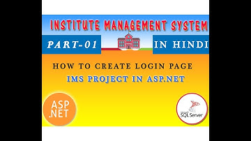 ASP.NET C# | Institute Management System Project Tutorial in HINDI | Part-01