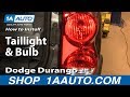 How To Install Replace Taillight and Bulb Dodge Durango 2004-09 1A Auto
