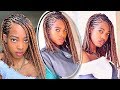 Protective Style | TWA to Cornrow Braid Asymmetrical Bob