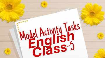 #Class5#English Model Activity Task solution#Model Activity Task English class5#WBBSE@SuklaMajumdar