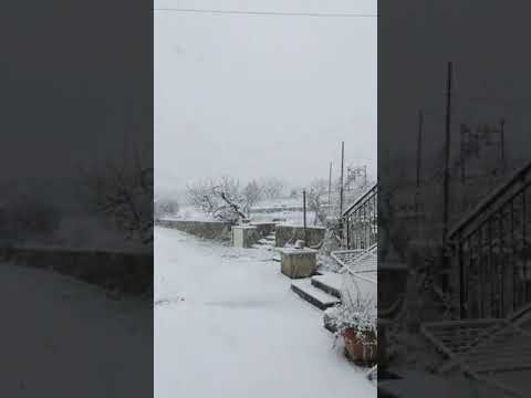 Neve a San Salvatore Frazione di Manfredonia il 27.01.2021