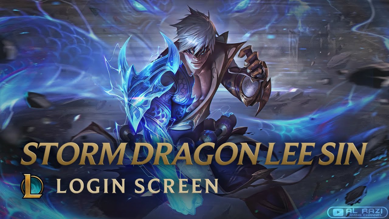 Storm Dragon Lee Sin | Dragonmancer Theme | Login Screen | Animated 4K  60fps - League of Legends - YouTube