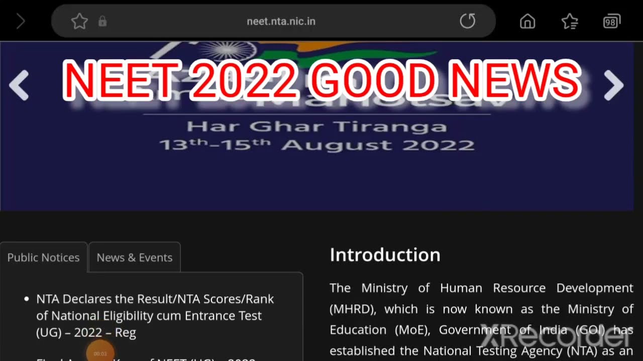 NEET 2022 LATEST NEWS TODAY😢 |GOOD | NMC BILL LATEST NEWS 2022 |NMC BILL LATEST NEWS 2022 NEET UG