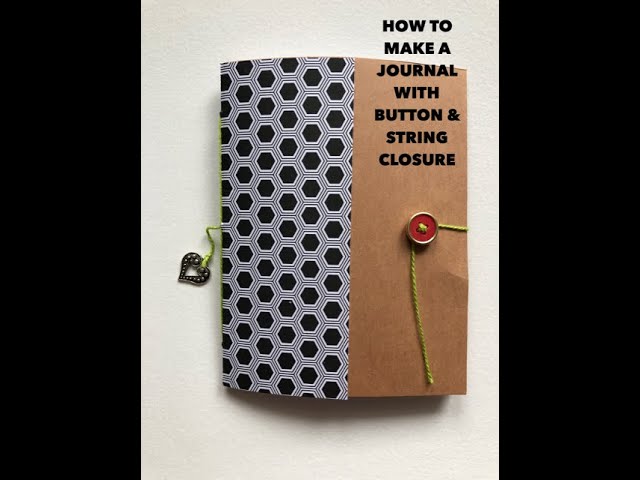 Full version - Journal with button & string closure 