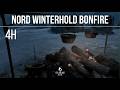 ASMR Frozen North of Winterhold ❄️ | Skyrim Blizzard & Distant Sea Ambience for Deep Sleep