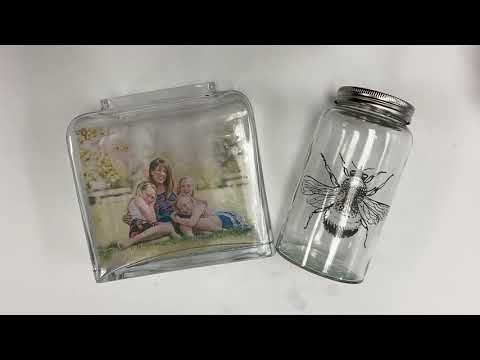 DIY photo transfer on glass using packing tape