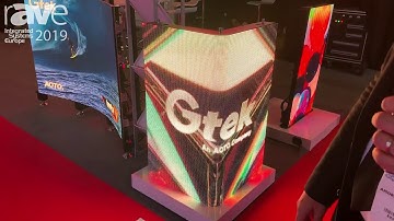ISE 2019: AOTO GTEK Showcases the Gtek Gtank Corner-Shaped LED Display