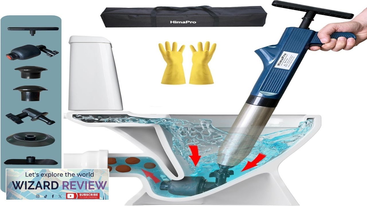 Himapro High Pressure Toilet Plunger Air Drain Blaster Kit - Shop - View #5