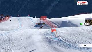 Mikaela Shiffrin 🇺🇸 - St  Moritz women's downhill - the winning run, Dec 9, 2023 #sheskis @atomic