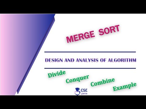 Merge Sort General Method | Divide & Conquer Technique | Lec 22 ...
