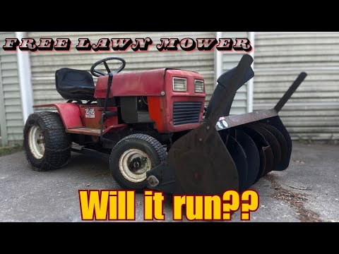 ABANDONED LAWN MOWER!! WILL IT RUN??