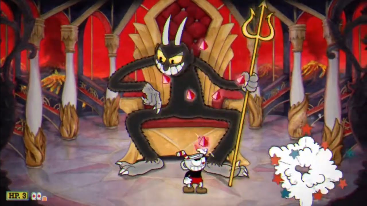 CUPHEAD The Devil Boss Fight Gameplay - YouTube