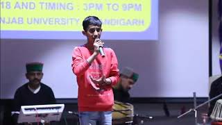 Live performance at Chandigarh university