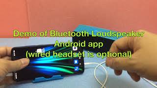 Demo of "Bluetooth Loudspeaker" android app - transmit your voice to bluetooth speaker screenshot 2