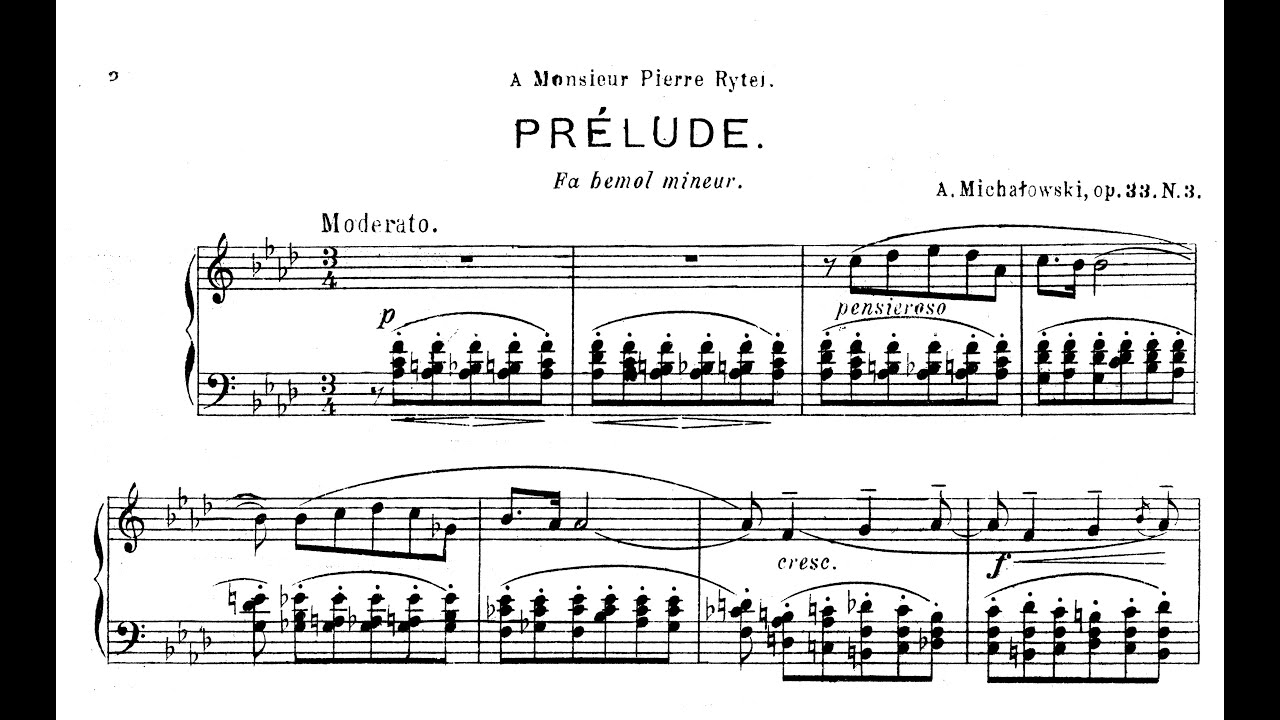 Aleksander Michalowski | Prelude, Op.33/3