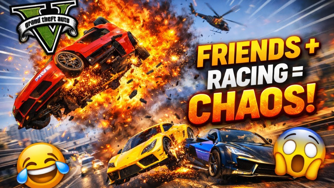 GTA 5 Racing - We Cheated To Win! (Chaos & Laughter with the Boys)