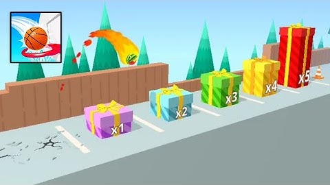 Bounce Dunk ​- 🍉🏀🏐 All Levels Gameplay Android ios Games Full Screen (Lvl 44 - 47 🆙 )