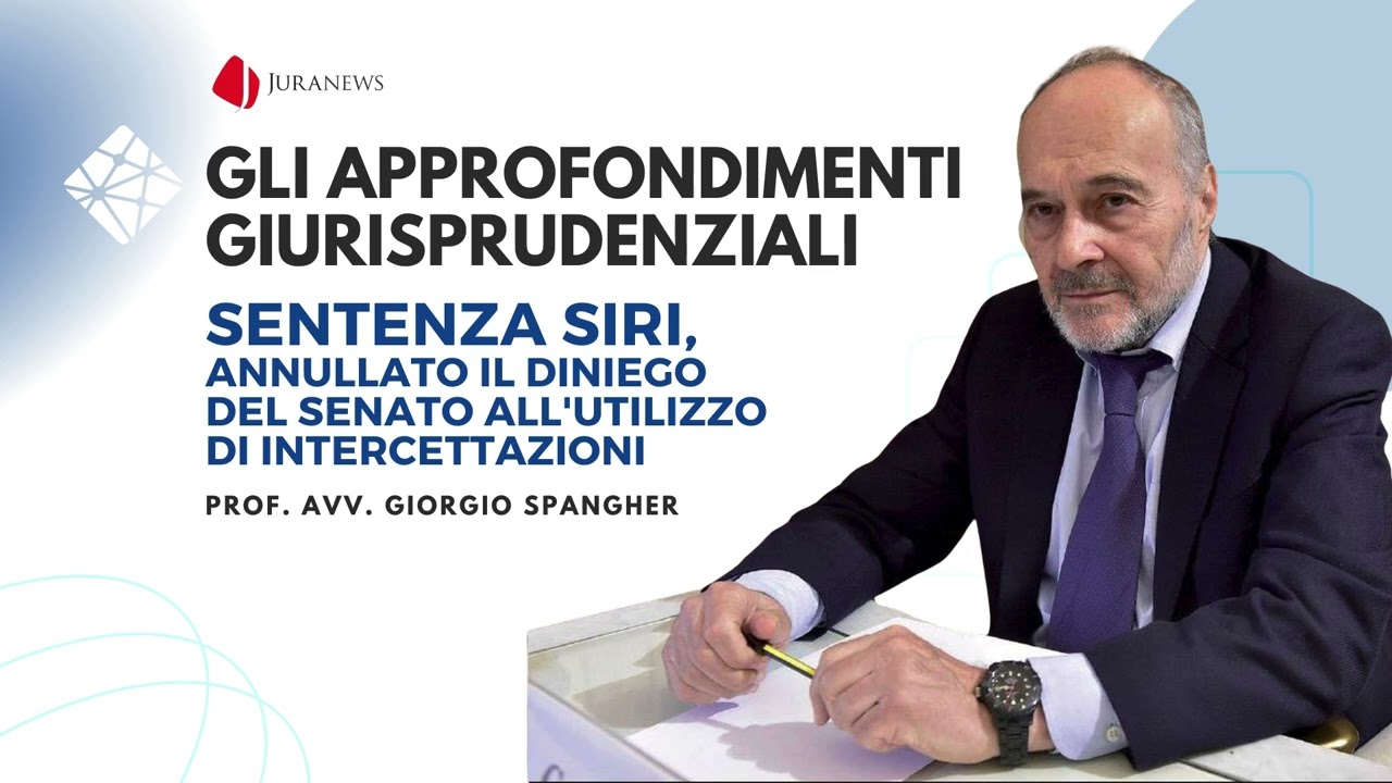 Sentenza Siri | Prof. Avv. Giorgio Spangher