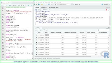 HƯỚNG DẪN GỘP CỘT VECTOR NGÀY THÁNG TRONG DATASET | R căn bản