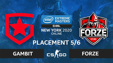 CS:GO - Gambit vs forZe [Train] Map 3 - IEM New York 2020 - Placement 5/6 - CIS