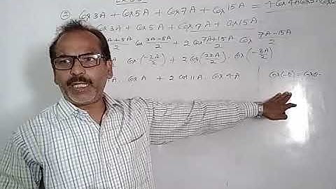 Lecture-12,Exercise 3.5,1-5, Balaji prakashan, by H S Khare CGIC