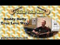 True love ways  buddy holly  acoustic guitar lesson