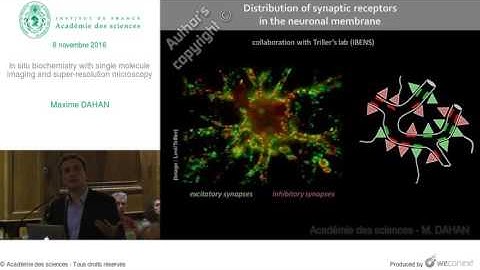 [Conférence] M. DAHAN - In situ biochemistry with single molecule imaging