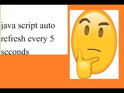 java script Auto Refresh