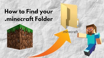 How To Find Your .minecraft folder (Minecraft Folder)