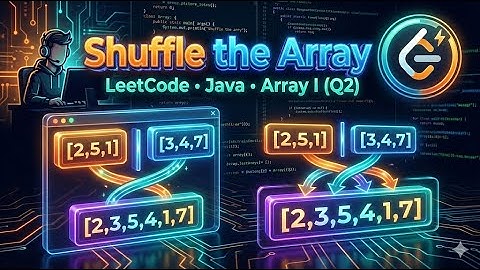 Shuffle the Array in Java | Easy O(n) Solution | LeetCode DSA Quest Array I (Q2)