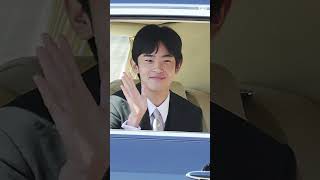 悠仁さま「御料車」で皇居へ　沿道には多くの人が詰めかけ