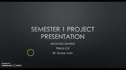 Advanced Drafting Sem 1 Portfolio by Sam Goin