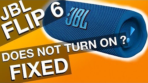 FIXING JBL FLIP 6 not turning on (How to fix)