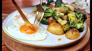 I have never eaten broccoli with potatoes and eggs so delicious❗️Easy breakfast and dinner recipe❗️