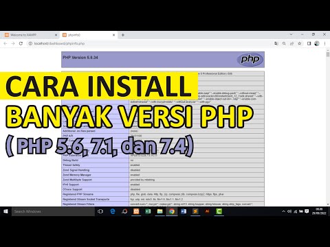 Cara Install Banyak Versi PHP dalam Xampp (PHP 5.6, 7.1, dan 7.4)