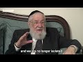 Rabbi israel meir lau we still dont understand the magnitude of the miracle