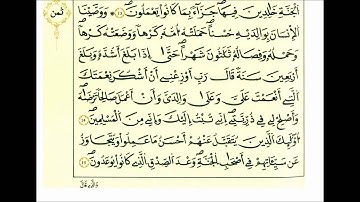 سورة الأحقاف-الشيخ علي الحذيفي-رواية قالون