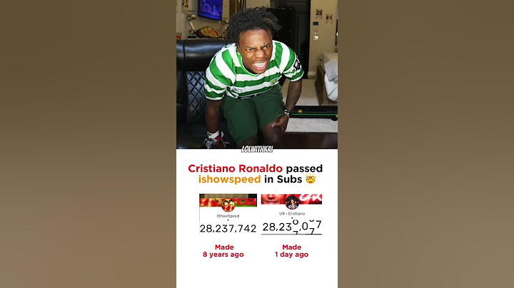 Cristiano Ronaldo passed ishowspeed in Subs 💀