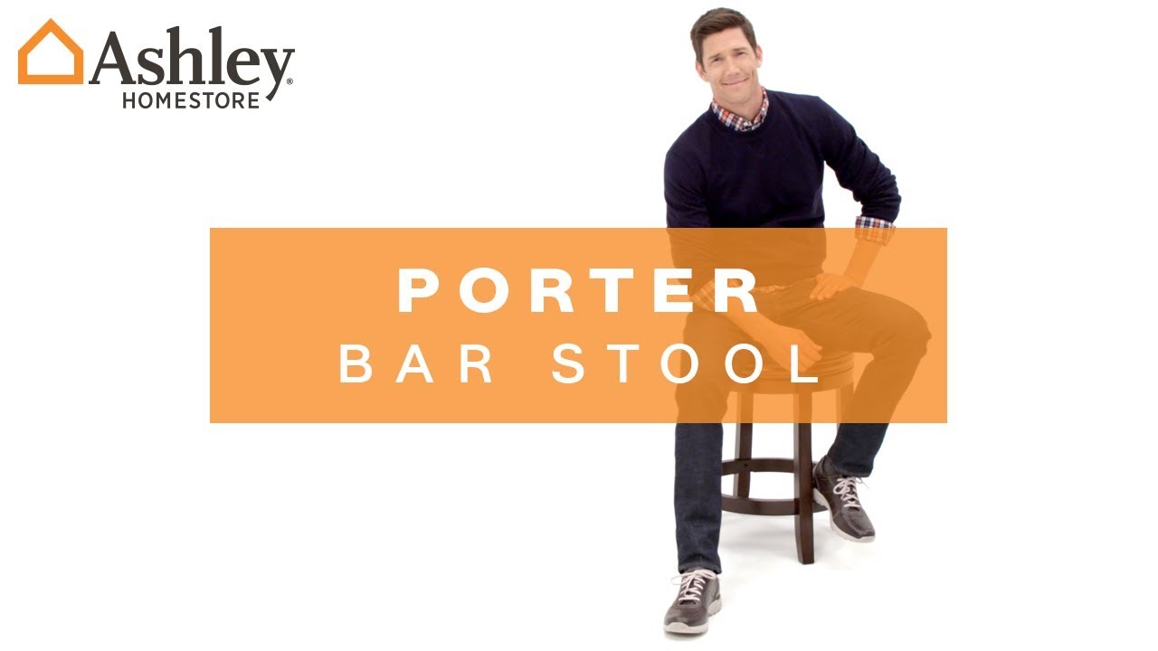 Ashley HomeStore I Porter Bar Stool YouTube