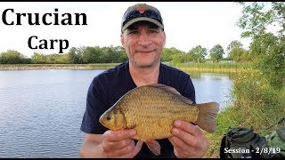 Crucian Carp & Tench Fishing - Crucian PB - New Venue - 2/8/19 (Video 122)