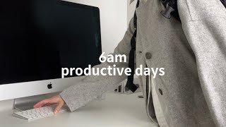 study vlog | 마지막 한달 | 원서접수 | 6am productive days