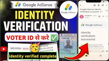 Google AdSense identity verification kaise karen 2025 ? Voter Card I