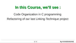 Linking Technique - part 09 - Code Refactoring - Create .h and .c files