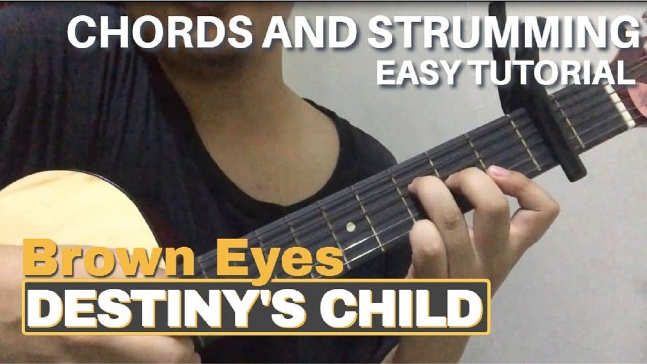 Brown Eyes Destiny's Child Justin Vasquez Easy Guitar Tutorial