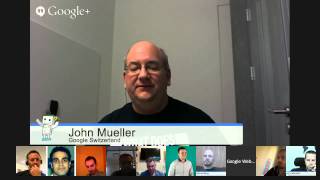English Google Webmaster Central office-hours hangout