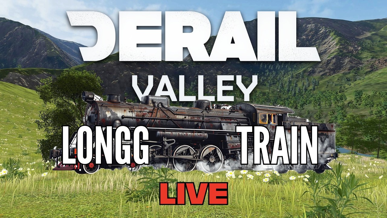 Extremely Long Train Challenge | Derail Valley | New | Relaxing | Chill | Live | Steam Train