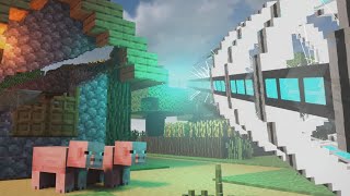 Atom Divider in Realistic MINECRAFT Village in TEARDOWN