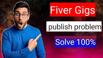 Why my gig not published? It