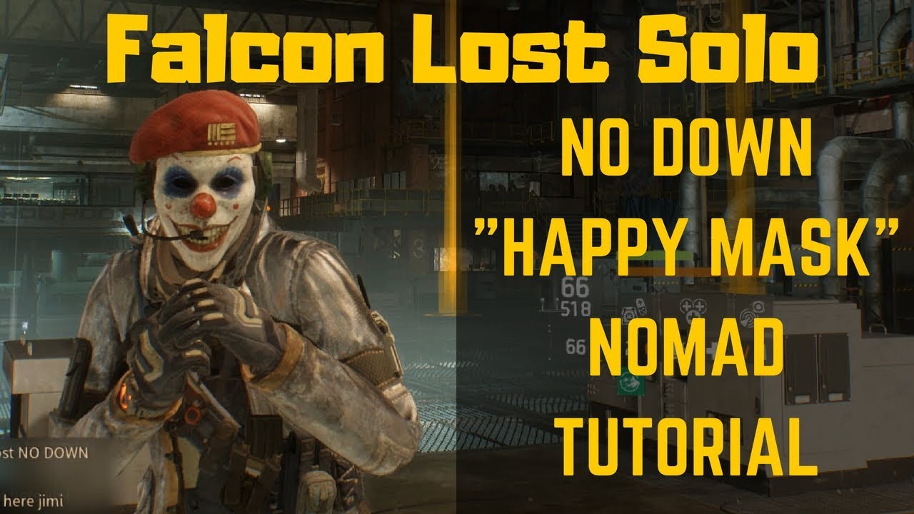 The Division Falcon Lost Solo No Down Happy Mask Tutorial Nomad Youtube